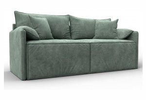 Диван прямой модульный Лига-106 BRUT 08 зеленый (Велюр)