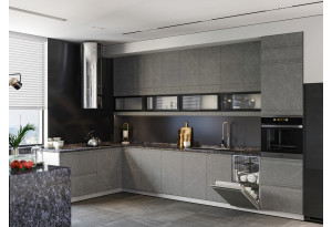 Модульная кухня Скала Гранит Грей МДФ