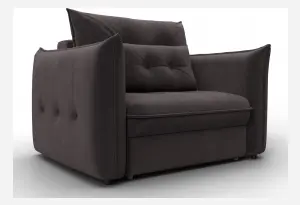 Кресло Лига-100 НПБ SEVEN 727 коричневый (Велюр)