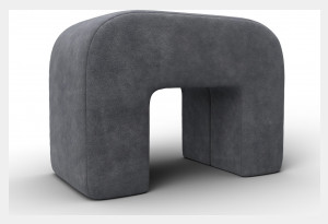 Пуф 008 BRUT 16 темно-серый (Велюр)