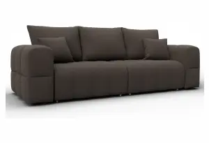 Диван прямой Лига-110 НПБ Амур 05 коричневый (Рогожка)