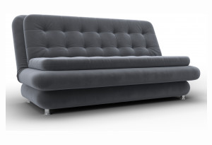 Диван-книжка Лига-123 SEVEN 17 серый (Велюр)