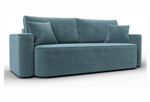 Диван прямой Лига-118 НПБ SEVEN 113 бирюзовый (Велюр)