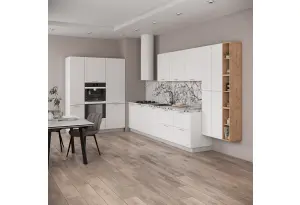 Модульная кухня Квадро Белый софт МДФ