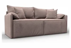 Диван прямой модульный Лига-106 TOWER 05 бежевый (Велюр)