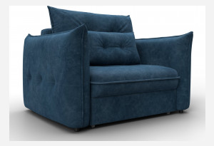 Кресло Лига-100 НПБ BRUT 11 синий (Велюр)