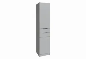 Шкаф Мадрид (0,5) 2 ящика, серый камень