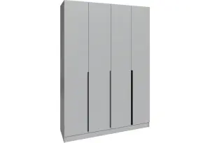 Шкаф Мадрид (1,6) серый камень
