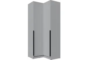 Шкаф Мадрид угловой, угол прямой, серый камень