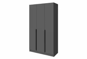 Шкаф Мадрид (1,2) ящики внутри, серый графит