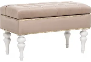 Банкетка Leset Classic-04 высокие ножки (Персиковый)