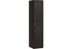 9.06.01.010.5 MAKS шкаф 1 дверь (РУЧКА-СКОБА) 50х61х233 Дуб Венге RU