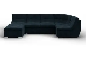 Диван П-образный модульный Холидей LAIM 21 графит (Велюр)