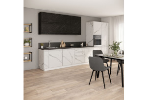 Модульная кухня Скала Мрамор Арктик / Гранит Оникс МДФ