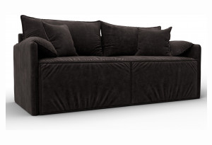 Диван прямой модульный Лига-106 BRUT 17 коричневый (Велюр)