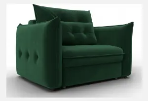 Кресло Лига-100 НПБ SEVEN 626 зеленый (Велюр)