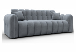 Диван-книжка Лига-112 TOWER 10 серый (Велюр)