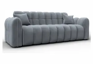 Диван-книжка Лига-112 TOWER 10 серый (Велюр)