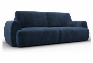 Диван прямой Лига-115 НПБ TOWER 13 синий (Велюр)