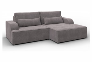 Диван угловой Лига-120 угол правый LAIM 04 бежевый (Велюр)