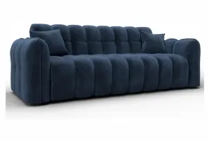 Диван-книжка Лига-112 TOWER 13 синий (Велюр)