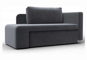 Кушетка Лига-097 SEVEN 17 серый (Велюр)