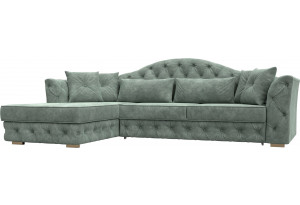 Диван угловой Артис левый угол BRUT 08 зеленый (Велюр)