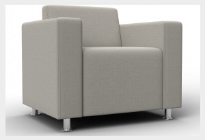 Кресло Лига-093 ВН Амур 02 бежевый (Рогожка)