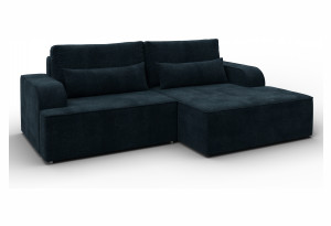 Диван угловой Лига-120 угол правый LAIM 21 графит (Велюр)