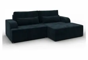 Диван угловой Лига-120 угол правый LAIM 21 графит (Велюр)