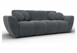 Диван-книжка Лига-129 LAIM 23 светло-серый (Велюр)