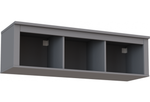 2.08.17.150.4 САГА полка навесная 3 секции серая