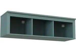 2.08.17.150.6 САГА полка навесная 3 секции темно-бирюзовая