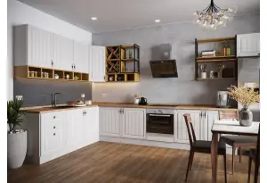 Модульная кухня Империя Сандал МДФ Композиция № 1