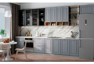 Модульная кухня Империя Серый эмалит МДФ Композиция № 4