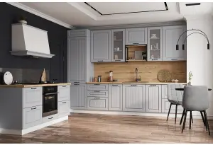 Модульная кухня Империя Серый эмалит МДФ Композиция № 2