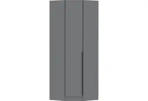 Шкаф Мадрид угловой, угол скос, серый графит