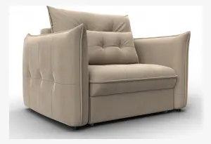 Кресло Лига-100 НПБ SEVEN 729 бежевый (Велюр)