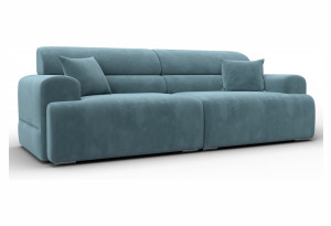 Диван прямой Лига-109 НПБ SEVEN 113 бирюзовый (Велюр)