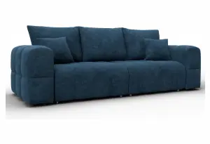 Диван прямой Лига-110 НПБ BRUT 11 синий (Велюр)