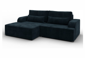 Диван угловой Лига-120 угол левый LAIM 21 графит (Велюр)