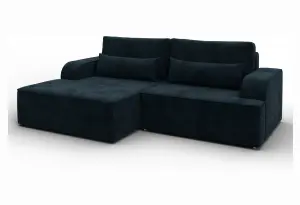 Диван угловой Лига-120 угол левый LAIM 21 графит (Велюр)