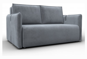 Диван прямой Лига-117 TOWER 10 серый (Велюр)