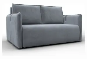 Диван прямой Лига-117 TOWER 10 серый (Велюр)