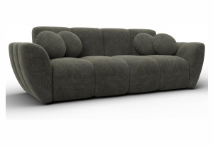 Диван-книжка Лига-129 LAIM 10 темно-коричневый (Велюр)