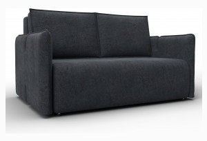 Диван прямой Лига-117 LAIM 26 темно-серый (Велюр)