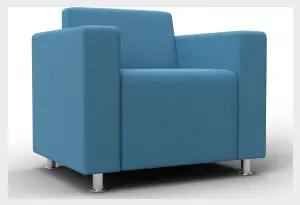 Кресло Лига-093 ВН Амур 10 голубой (Рогожка)