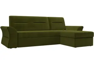 Угловой диван Клайд Зеленый (Микровельвет)