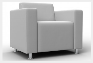 Кресло Лига-093 ВН Белый (Экокожа)