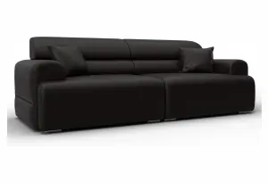 Диван прямой Лига-109 НПБ GRIFON 12 коричневый (Экокожа)